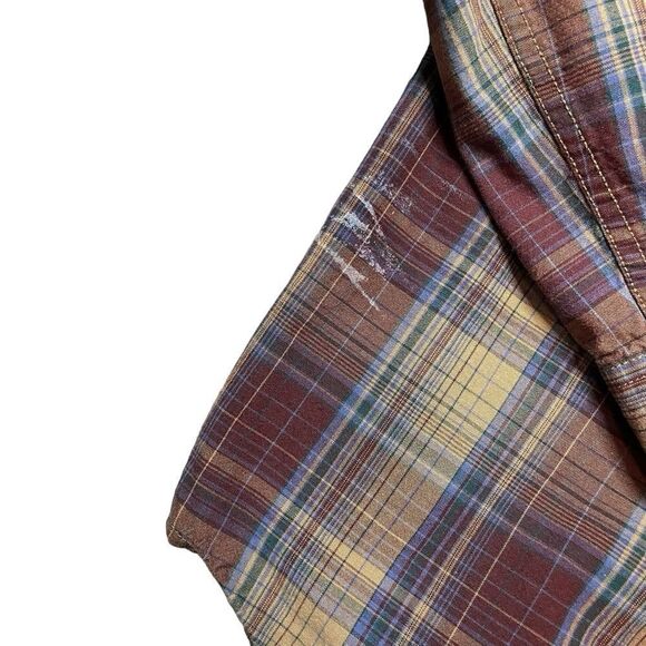 ROYAL ROBBINS Plaid Button Down Shirt Size Medium - Picture 5 of 7